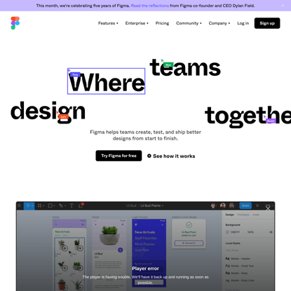 Figma: the collaborative interface design tool.