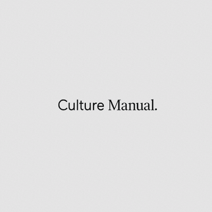 BASIC® | Culture Manual | An Employee Guide to Being More Basic