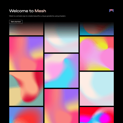 MESH - Create beautiful gradients