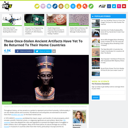 These Once-Stolen Ancient Artifacts Have Yet To Be Returned To Their Home Countries