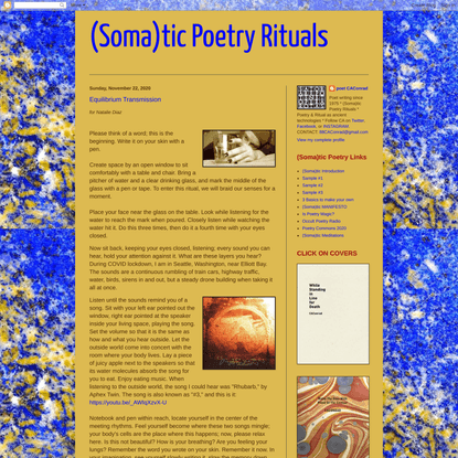 (Soma)tic Poetry Rituals