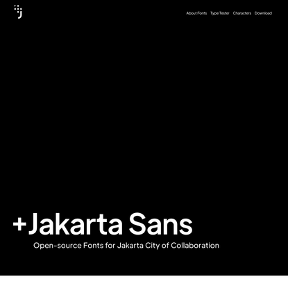 +Jakarta Sans Typeface - Open-source fonts for Jakarta City of Collaboration