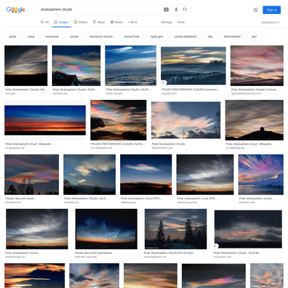 stratosphere clouds - Google Search