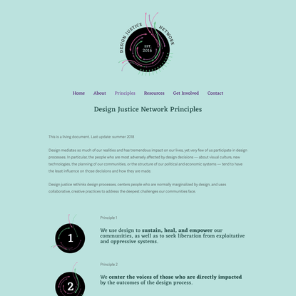 Read the Principles — Design Justice Network
