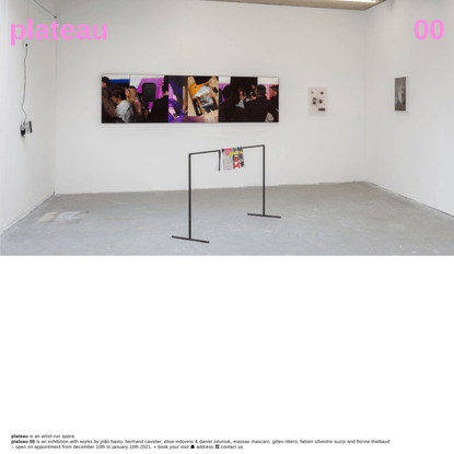 plateau brussels ❤ artist-run space