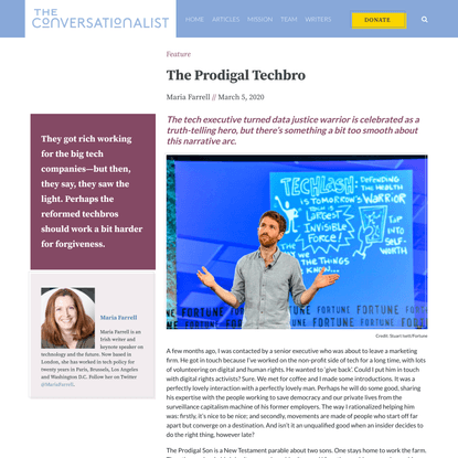 The Prodigal Techbro | The Conversationalist