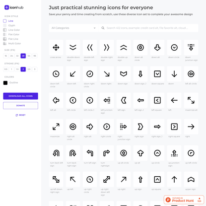 iconhub: Just practical stunning icons for everyone