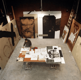 Antoni Tapies’s studio