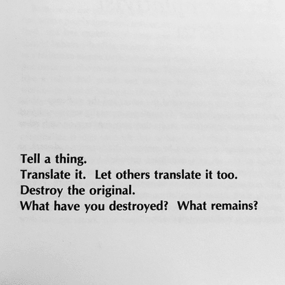Alan Huck on Instagram: “from Dick Higgins’ A Dialect of Centuries”