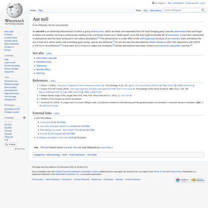Ant mill - Wikipedia