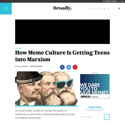 How Meme Culture Is Getting Teens into Marxism | Broadly