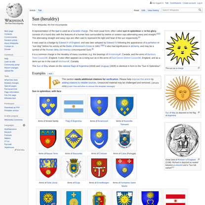 Sun (heraldry) - Wikipedia