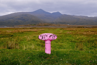 Distance Marker, Isle of Mull, Scotland