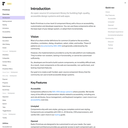 Introduction — Radix UI