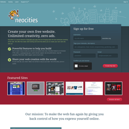 Neocities: Create your own free website!