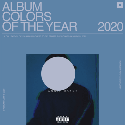 2020 - Album Colors Of The Year