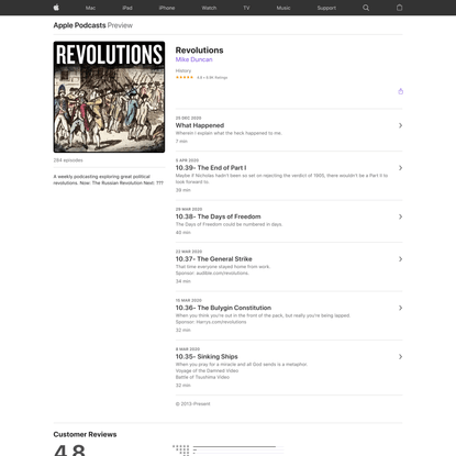 ‎Revolutions on Apple Podcasts