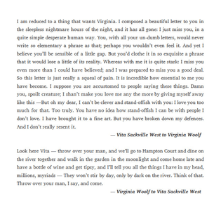 virginia woolf to vita sackville west