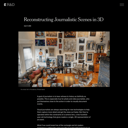 Reconstructing Journalistic Scenes in 3D | The New York Times - Research & Development