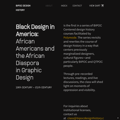 About — BIPOC Design History