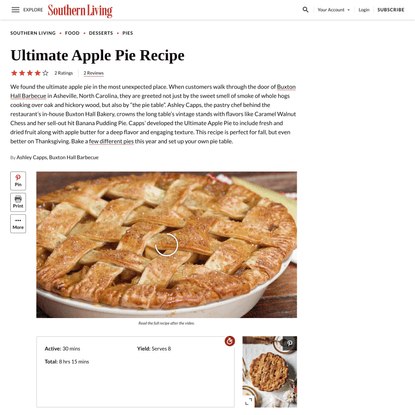 Ultimate Apple Pie Recipe