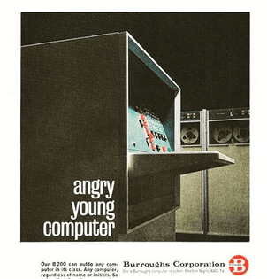 Angry computer! 😡💻 . . . . . #1950s #1960: #50s #60s #vintage #computer #marketing
