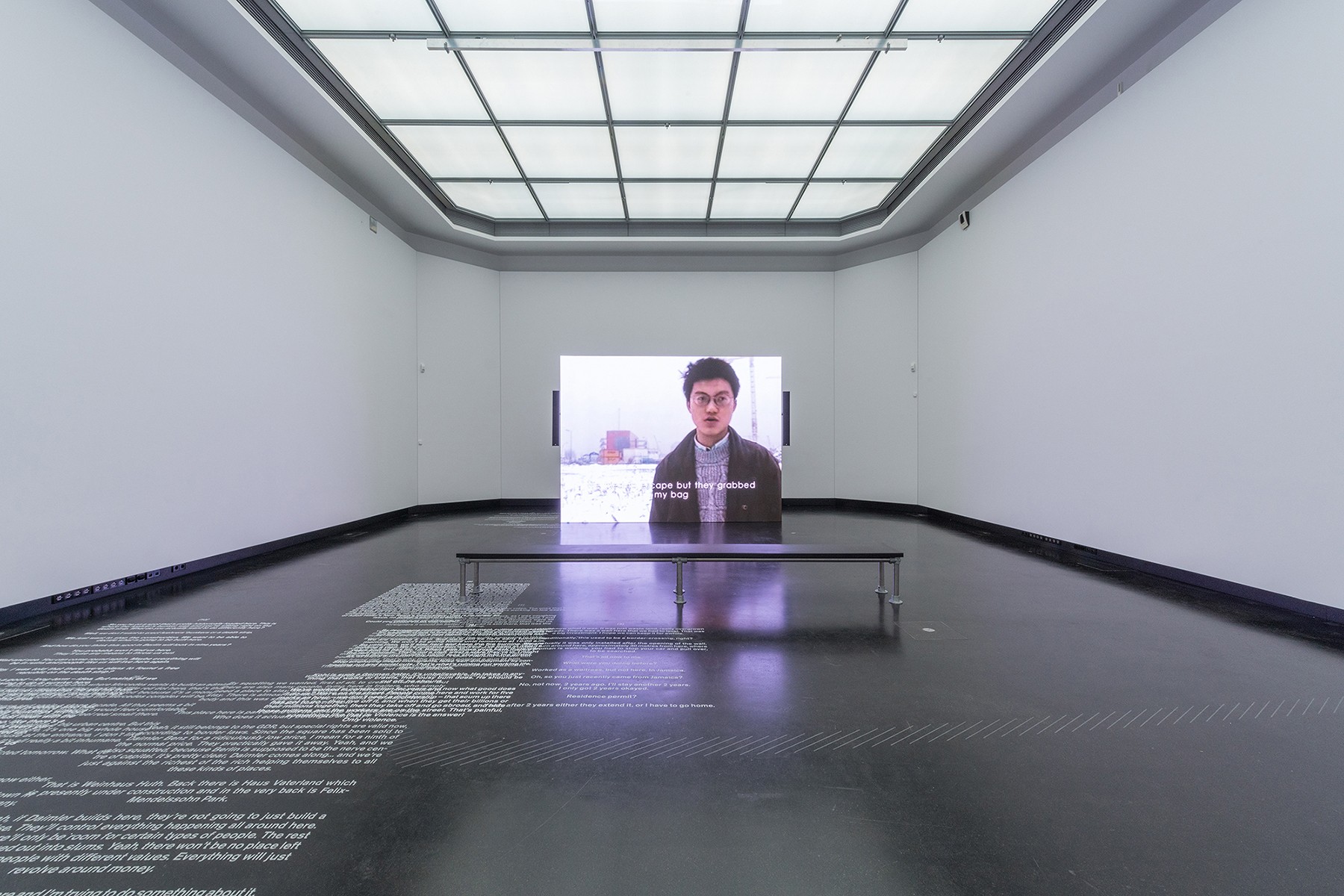 Ayham Ghraowi, The Empty Centre by Hito Steyerl, Akademie der Künste, Berlin Installation