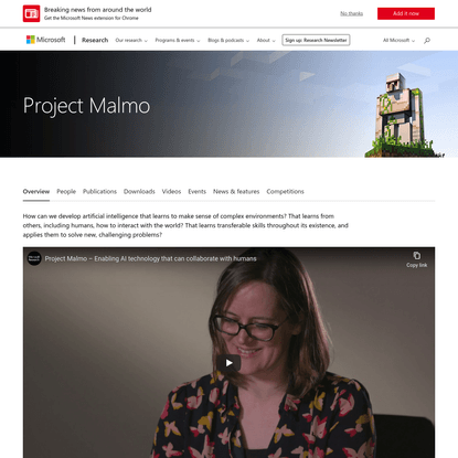 Project Malmo - Microsoft Research