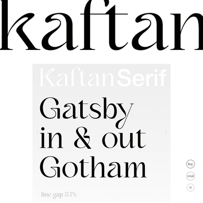 Kaftan-Serif — Victor Bartis