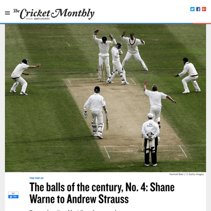 The balls of the century, No. 4: Shane Warne to Andrew Strauss