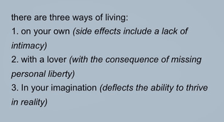 Three ways of living