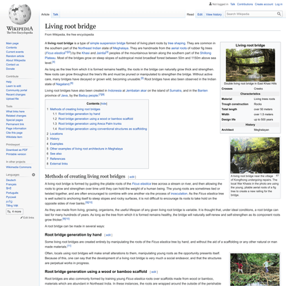 Living root bridge - Wikipedia