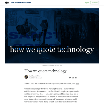 How we quote technology