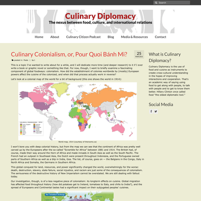 Culinary Colonialism, or, Pour Quoi Bánh Mì? | Culinary Diplomacy