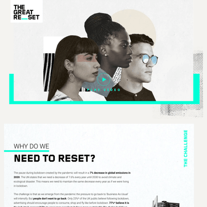 The Great Reset | Reset and shape the future
