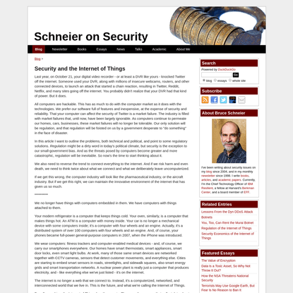 Security and the Internet of Things