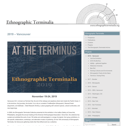 Ethnographic Terminalia | Ethnographic Terminalia