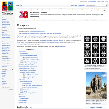 Emergence - Wikipedia