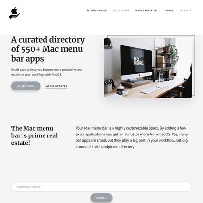 MacMenuBar.com | A curated directory of 550+ Mac menu bar apps