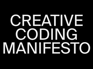 Creative Coding Manifesto 2021
