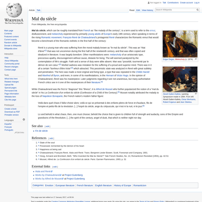 Mal du siècle - Wikipedia