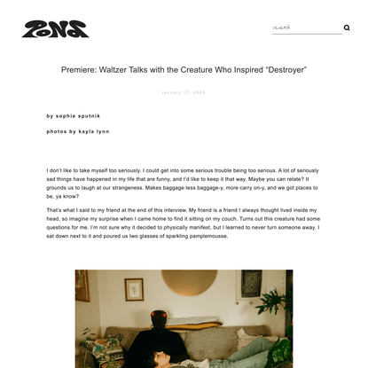 Premiere: Waltzer Talks with the Creature Who Inspired “Destroyer” — POND Magazine