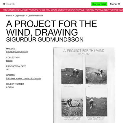 A Project for the Wind, Drawing - Sigurdur Gudmundsson