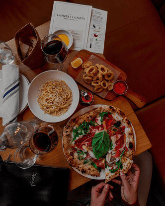 Abhishek Dekate on Instagram: “current cravings: a bowl of cacio e pepe, pizza and a glass of red! 🍝 // we got our first pro...