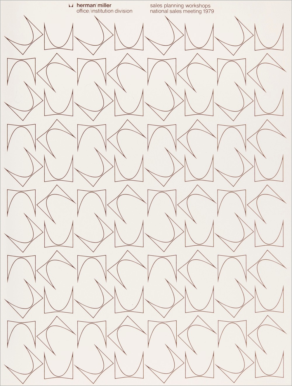 Herman Miller 1979 Sales Meeting Packet, designed by Barbara Loveland
