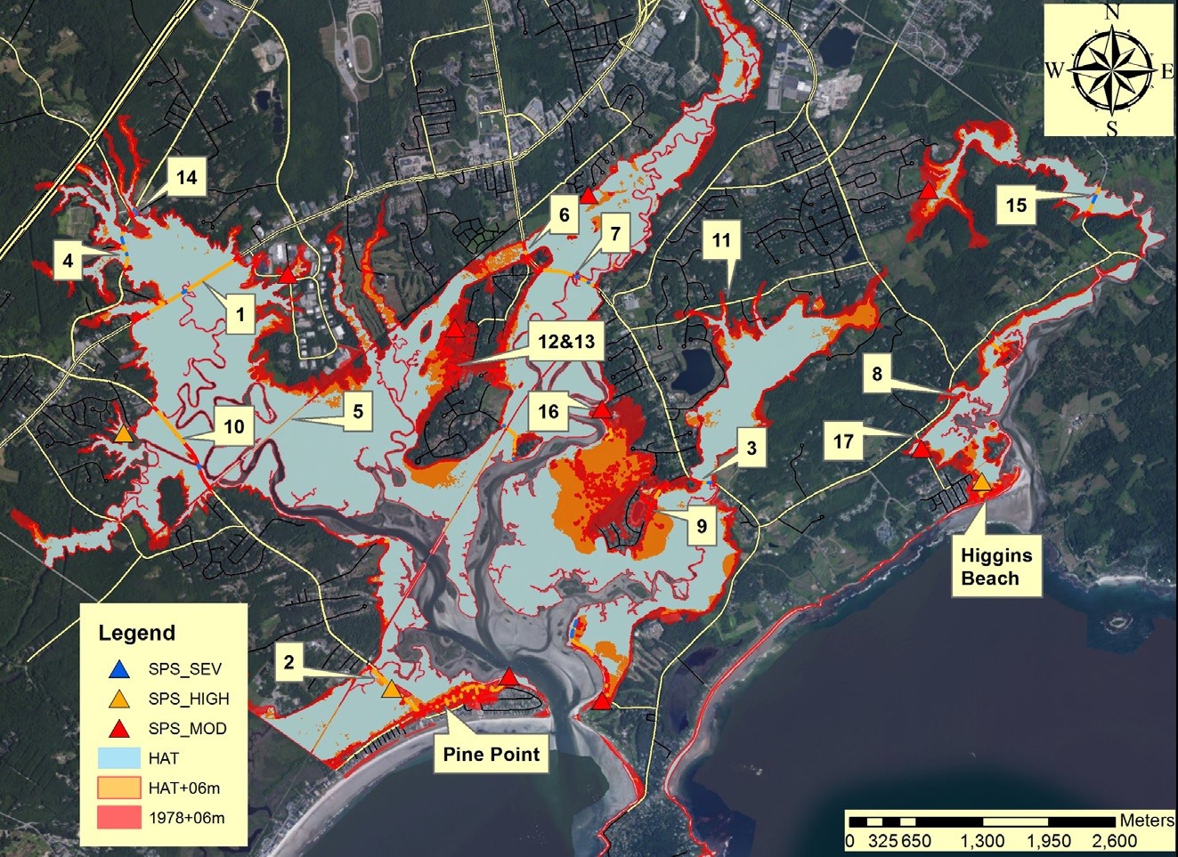 flooding vulernability map