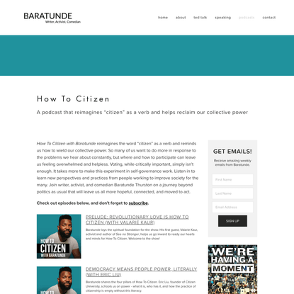 How To Citizen — Baratunde