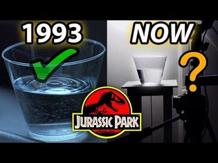 Making the vibrating glass of water! | Jurassic Park™ | Screen accurate