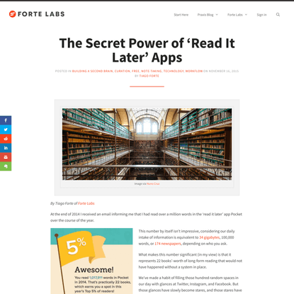 The Secret Power of ‘Read It Later’ Apps - Forte Labs