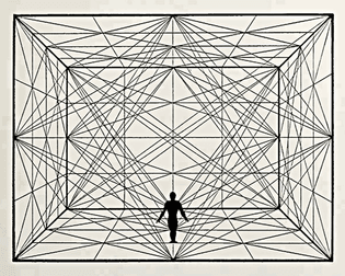 Figure in Relation to Space, Oskar Schlemmer, 1921.